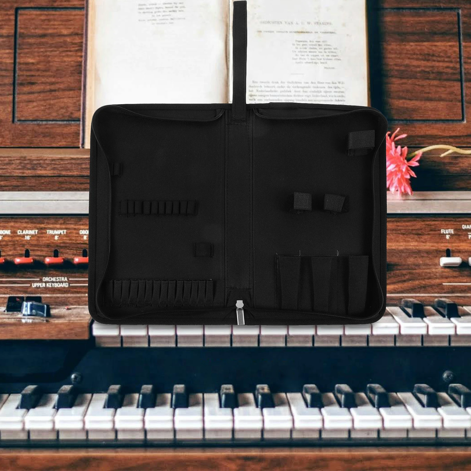 

Piano Tuning Tool Kit Portable Bag Heavy Duty Instrument Storage for Bags Tools Oxford Cloth