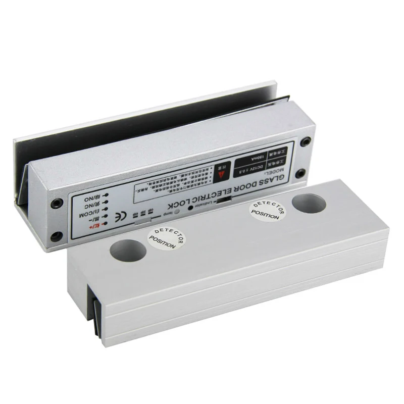 

5YOA Glass Door Drop Bolt Lock Electric Security for Fully Frame Less Electronic Door Lock Access Control System Kit Security