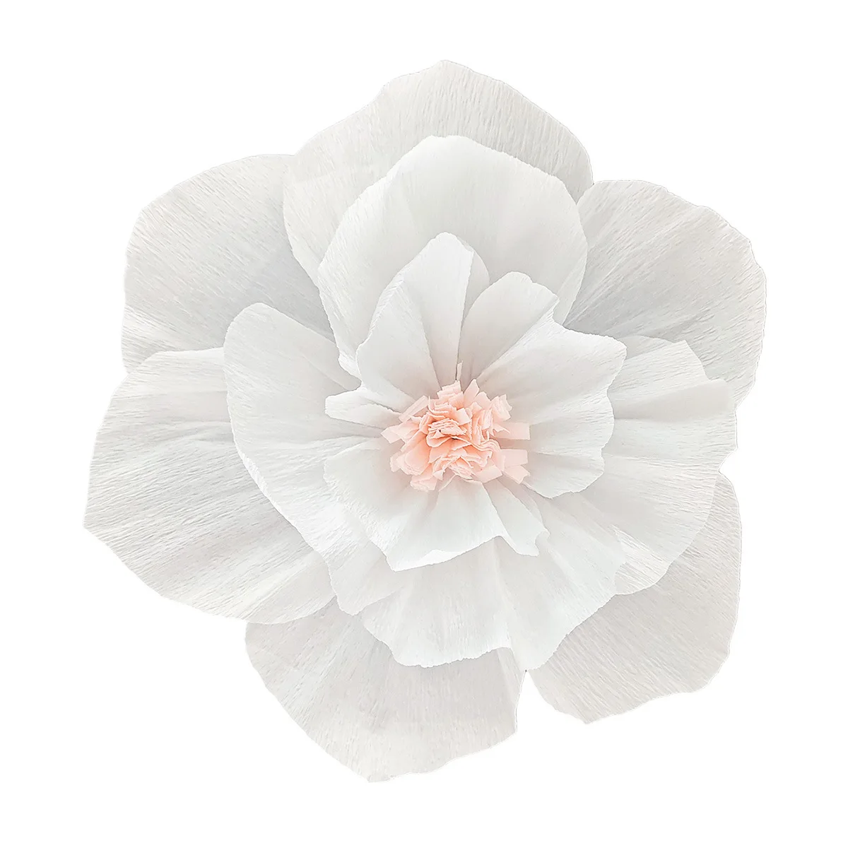 1 pcs flower Handcrafted Crepe Paper Flowers - Realistic Wall  Backdrop Decor for Weddings, Birthdays, Baby Showers