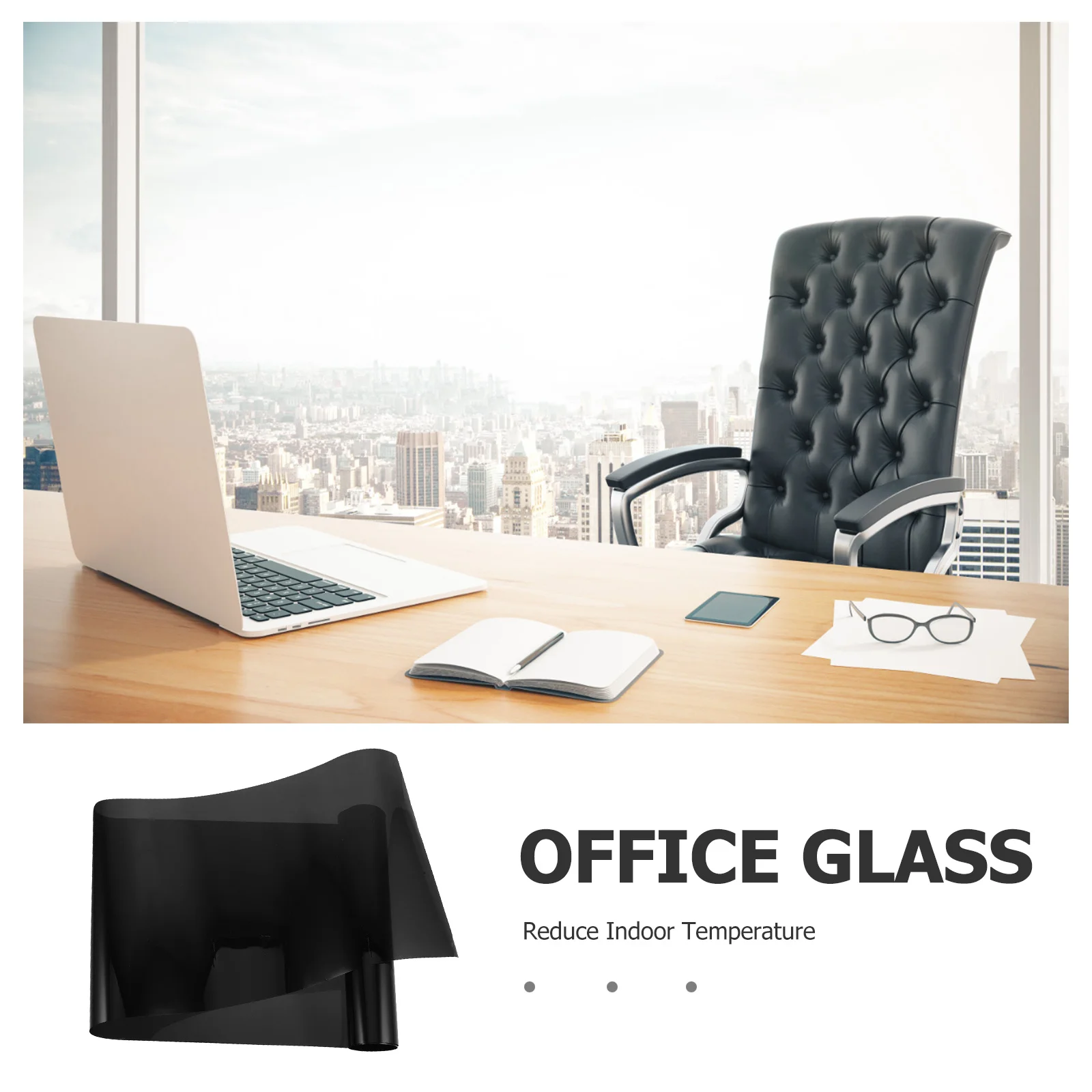 Folia okienna jednostronna, nieprzejrzysta, do domu i biura, blokująca promieniowanie UV, termoizolacyjna, zapewniająca prywatność, elektrostatyczna, bez pozostałości.