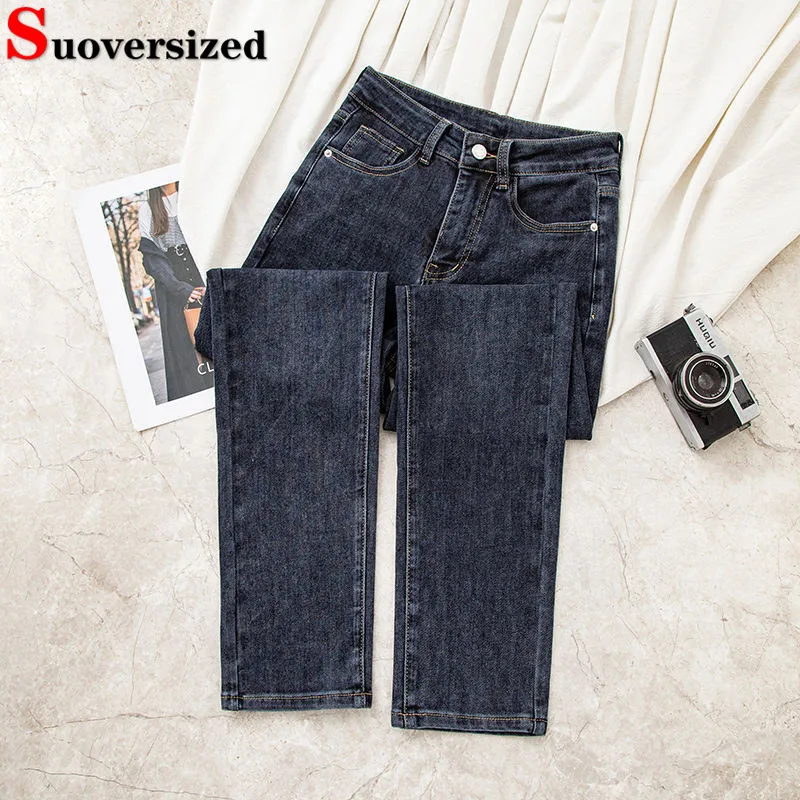 High Waist Skinny Pencil Jeans Women Casual Vintage Stretch Slim Straight Denim Pants Korean Streetwear Ankle Length Vaqueros