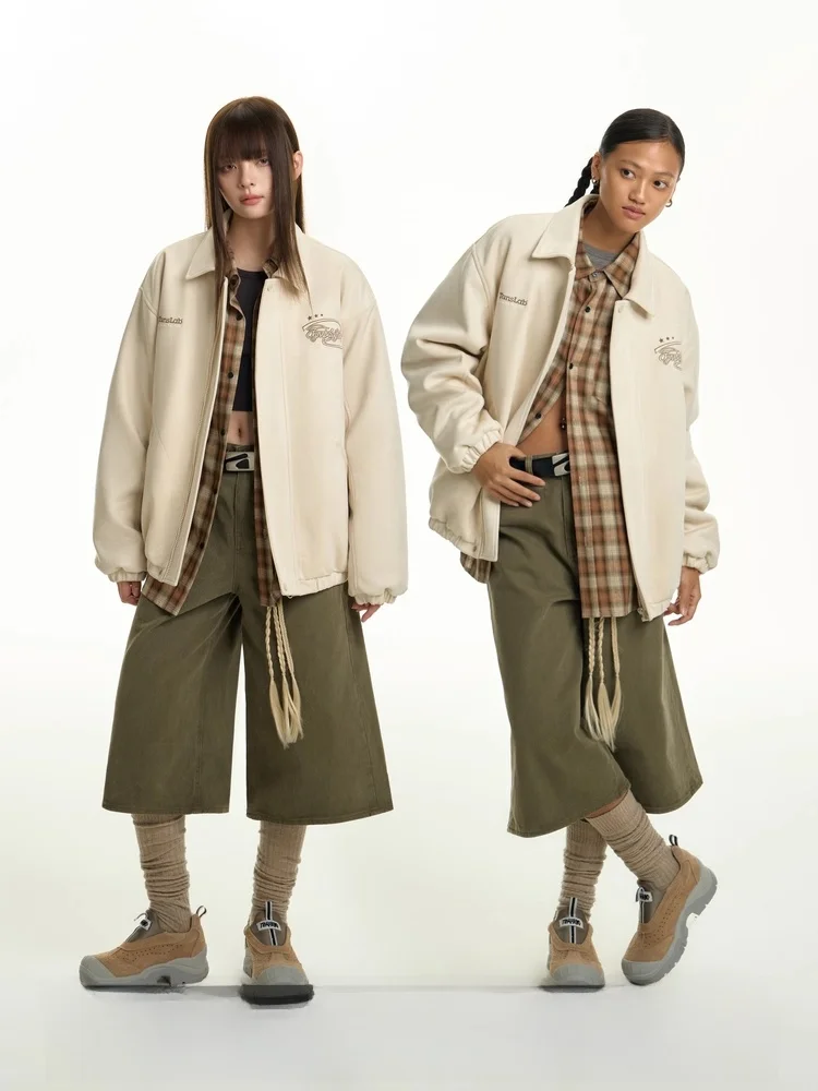 

TGNS модная брендовая мужская замшевая куртка с хлопковой подкладкой и воротником-стойкой, верхняя одежда, повседневная одежда на осень-зиму, уличная одежда