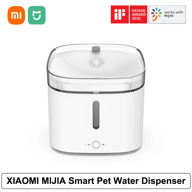 

XIAOMI MIJIA Smart Pet Water Fountain Cat Dog Automatic Bubbler Fountain Filter Impurities Dispenser Quiet Circulating Water
