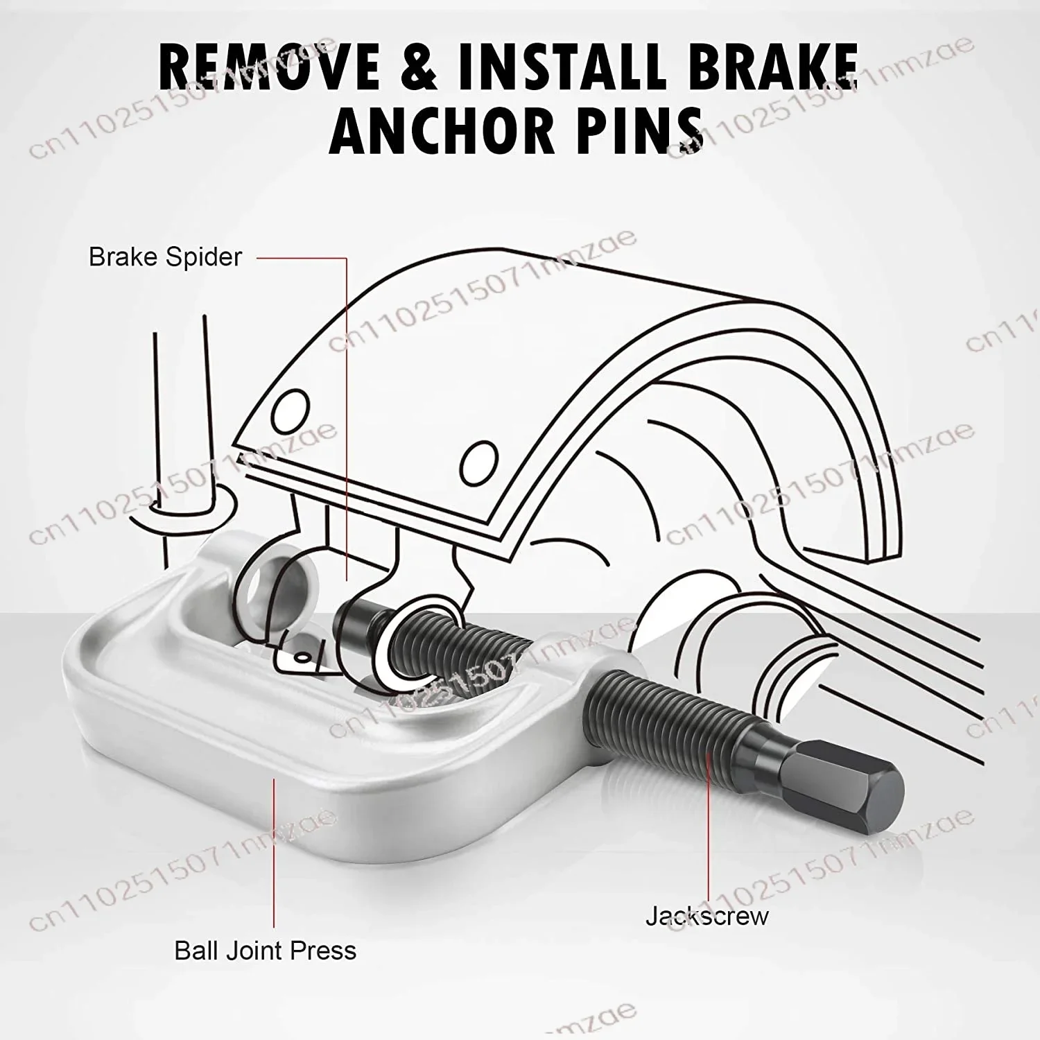 Heavy Duty Ball Joint Press & U-Joint Removal Kit with 4WD Adapter for Most 2WD & 4WD Cars and Light Trucks