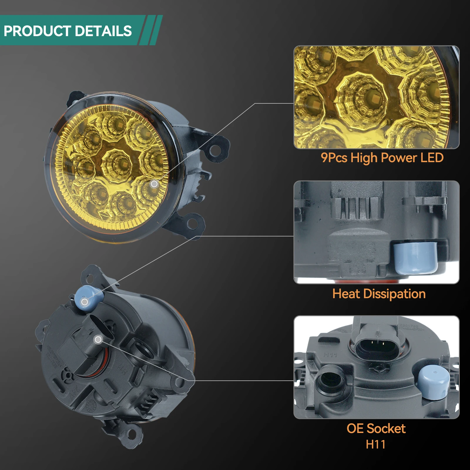 لفورد اكسبلورر 2011 2012 13 2014 2015 فييستا MK5 MK6 التركيز 2 3 العبور LED المصد الأمامي أضواء الضباب مصباح الضباب العنبر الأصفر 12 فولت