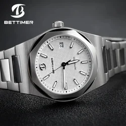 BETTIMER 2024 New Men's Luxurious Business Automatic Mechanical Watches PT5000 Sapphire Stainless steel BGW-9 reloj hombre watch