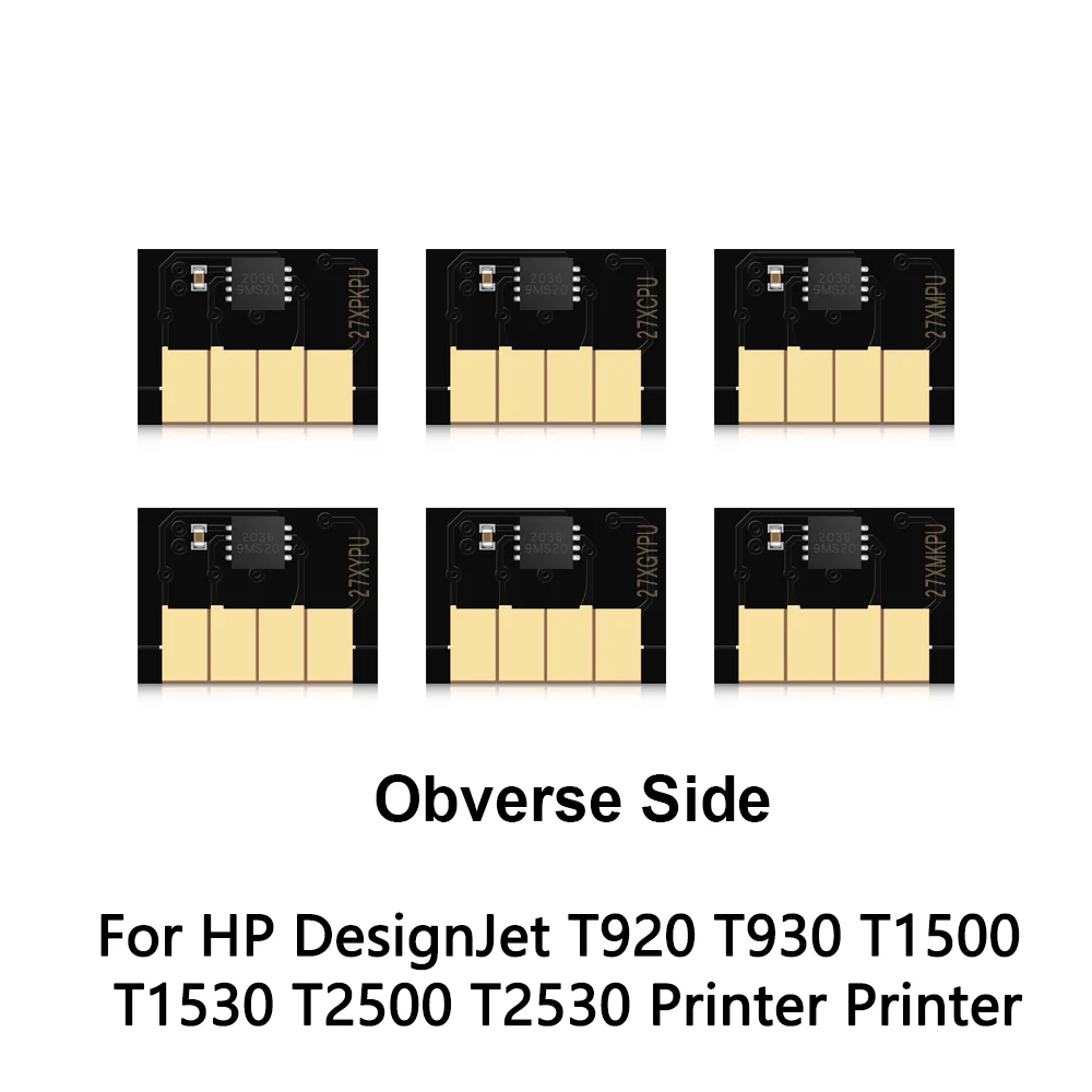 Imagem -02 - Ocbestjet-chip de Cartucho para hp Officejet T920 T930 T1500 T1530 T2500 T2530 Impressora Cores um Uso do Tempo 300ml