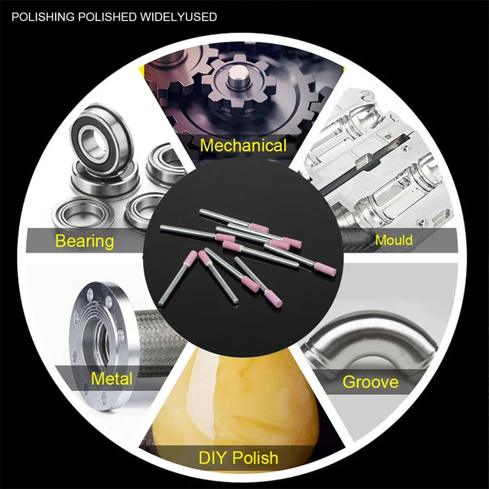 

Restore Shape And Precision With 10Pcs Ceramic Stone Polishing Grinding Tools For Rotary Die Grinder Drill Bit