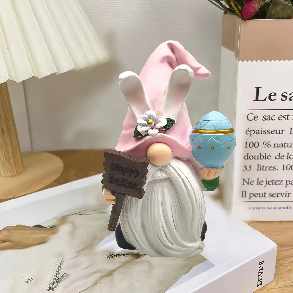 

‌Easter Bunny Resin Figurine‌ - Cute Holiday Decor for Home & Garden