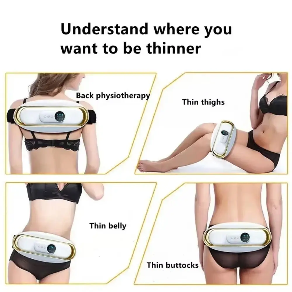 

USB Charging Belly Fat Burner Fat Burning Abdominal Massage Slimming Belt Massager Fitness Equipment Slimming Machine Whole Body