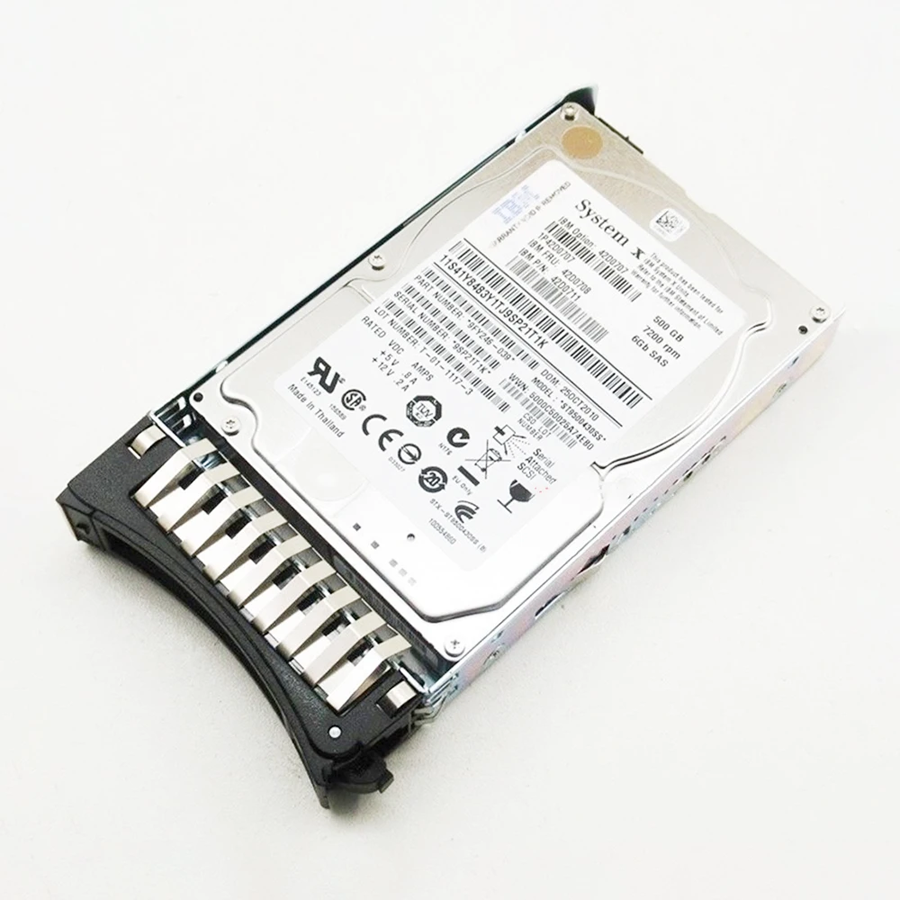 HDD For IBM Hard Disk X3850X5 X3950X5 42D0708 42D0707 500G 7.2K SAS 2.5