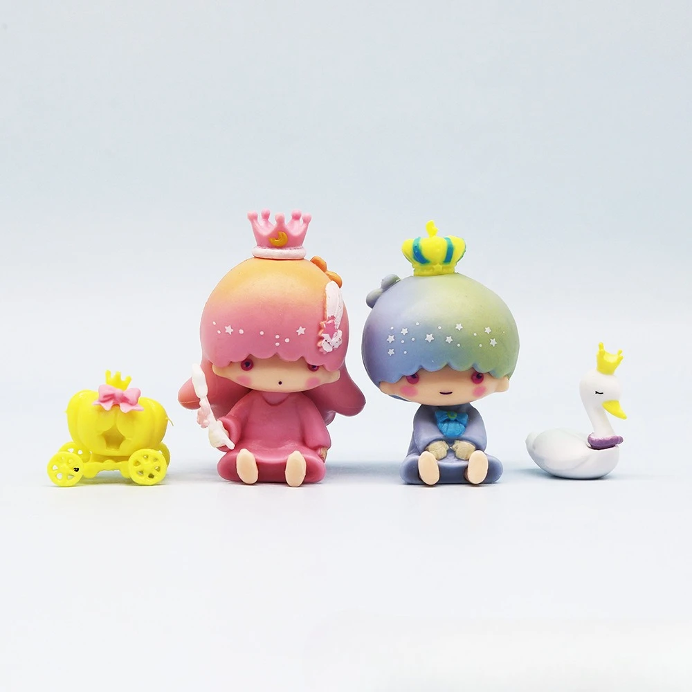 Sanrio My Melody Cinnamoroll Baby Kuromi Dream Series Kit de modelismo caja ciega Kawaii decoración de escritorio coche muñeca regalo de cumpleaños