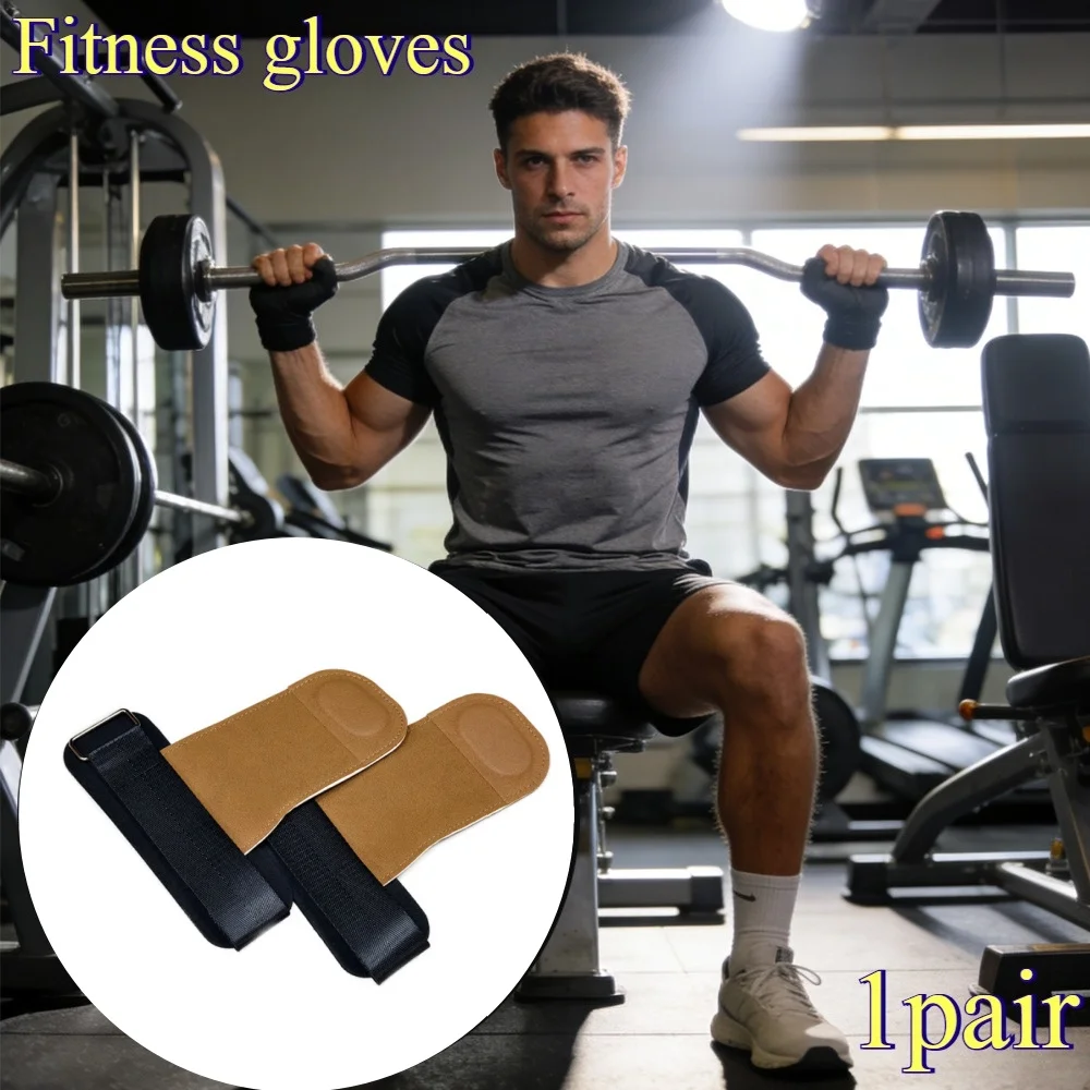 1/2 Stück Gewichtheber-Handgelenkbandagen Fitness-Handgriffe für Krafttraining, Kreuzheben, Klimmzüge, Workout-Assistenz-Handschuhe – Detail 5