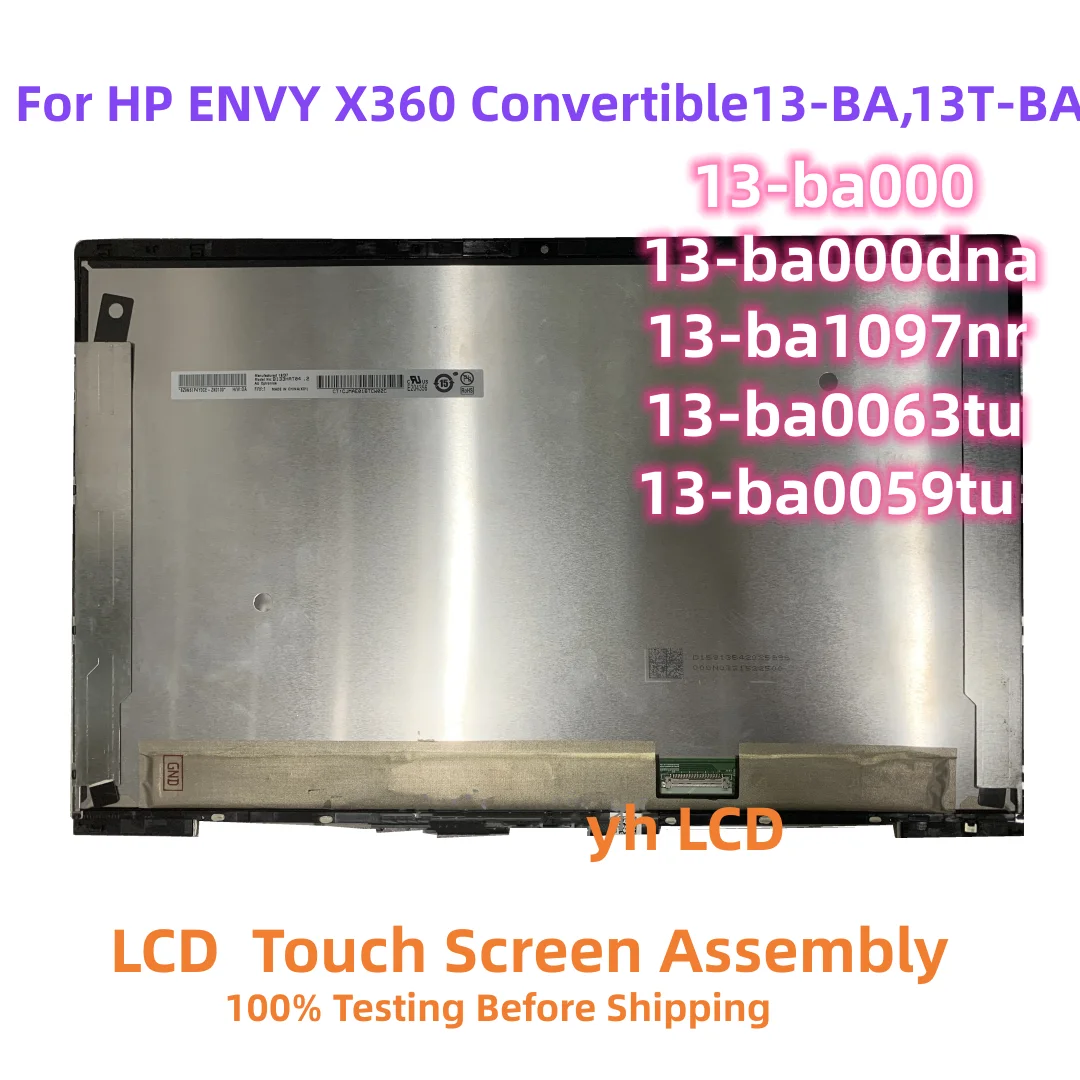 13.3''Inch LCD For HP ENVY X360 13-BA 13T-BA 13-ba0063tu 13-ba0059tu 13-ba0006na 13-ba1097nr  Touch Screen Digitizer Replacement