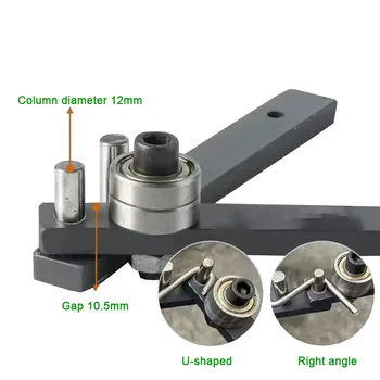 O50 Small Manual Bending Machine Reinforced Straightener Bender 1-10MM Iron/Steel/Copper Wire Angle Bender Fishing Hook Forming Machine
