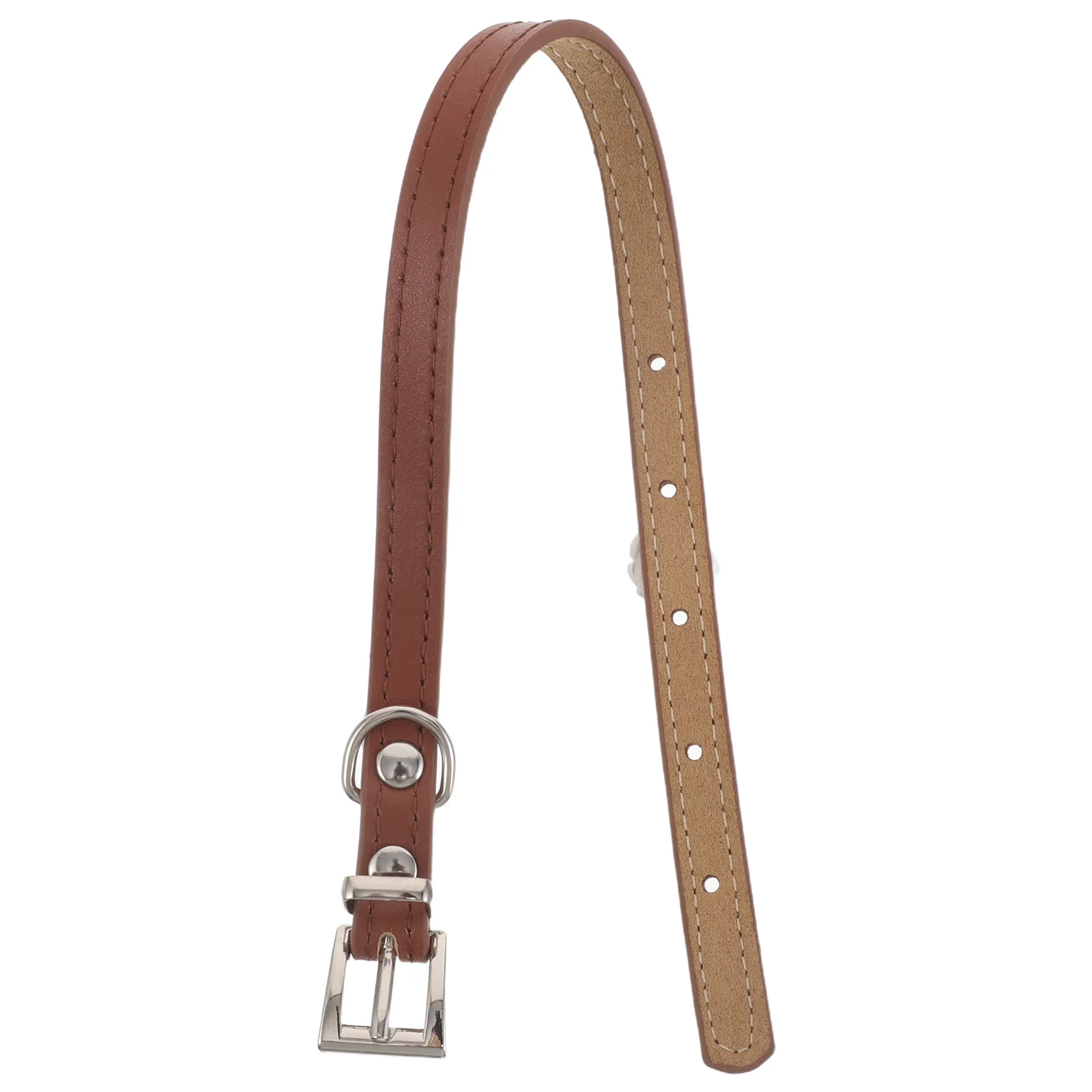 

Adjustable Soft PU Pet Collar Size S for Cats and Small Dogs Buckle Lightweight Comfortable Fit Outdoor Pet Accessories