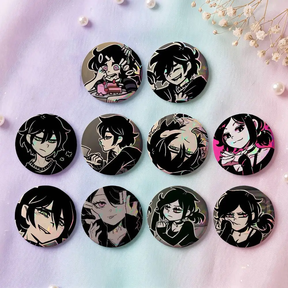 T-The Coffin Of Andy And Leyleys Badges Button Round Creative Pin Brooch Badge Bag Decor Accessories Fans Collect Friends Gifts