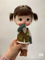 2025New bjd sd doll 1/6 25cm diandian Girl Big head electric resin material diy makeup free nude shipping