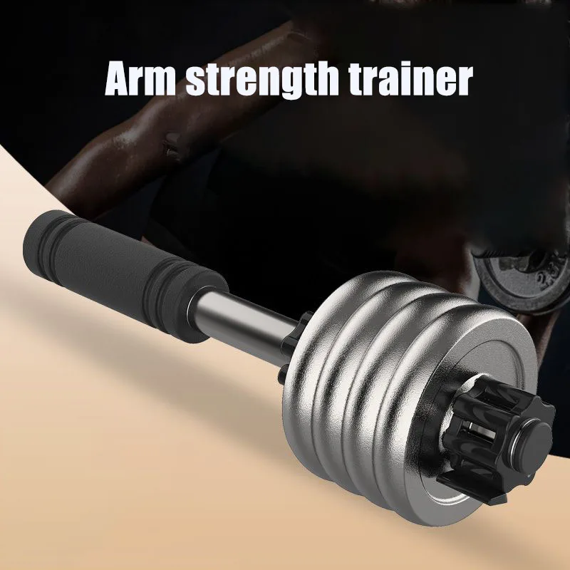 

Силовой тренажер для предплечья для силовых тренировок, штанга для фитнеса, материал из нержавеющей стали, пенопластовая ручка для улучшения выносливости запястья