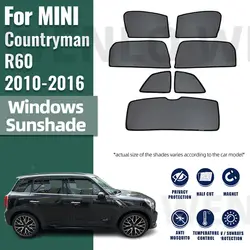 For MINI Countryman R60 2010-2016 Magnetic Car Sunshade Visor Front Windshield Frame Curtain Rear Side Window Sun Shade Shield