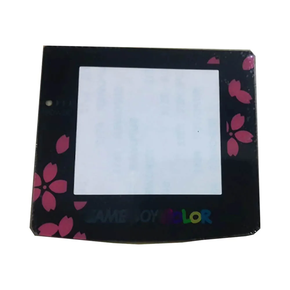 Replacements For GBC game console plastic mirror color pattern panel face frame screen protector Replace accessories