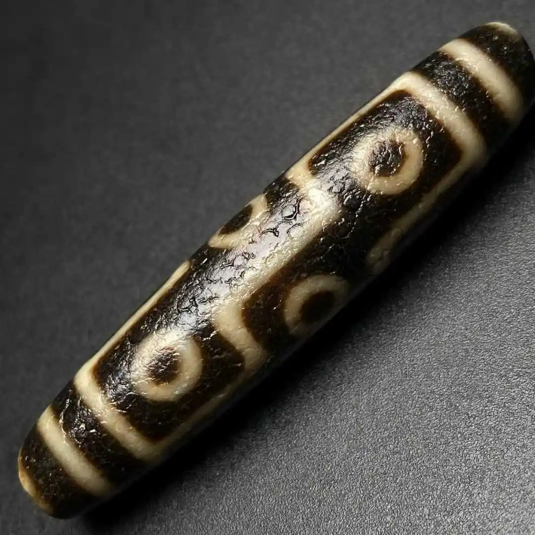 

Old material 9 Eyes Natural Agate Powerful Pattern Amulet Perfect Retro diy for Necklace Making