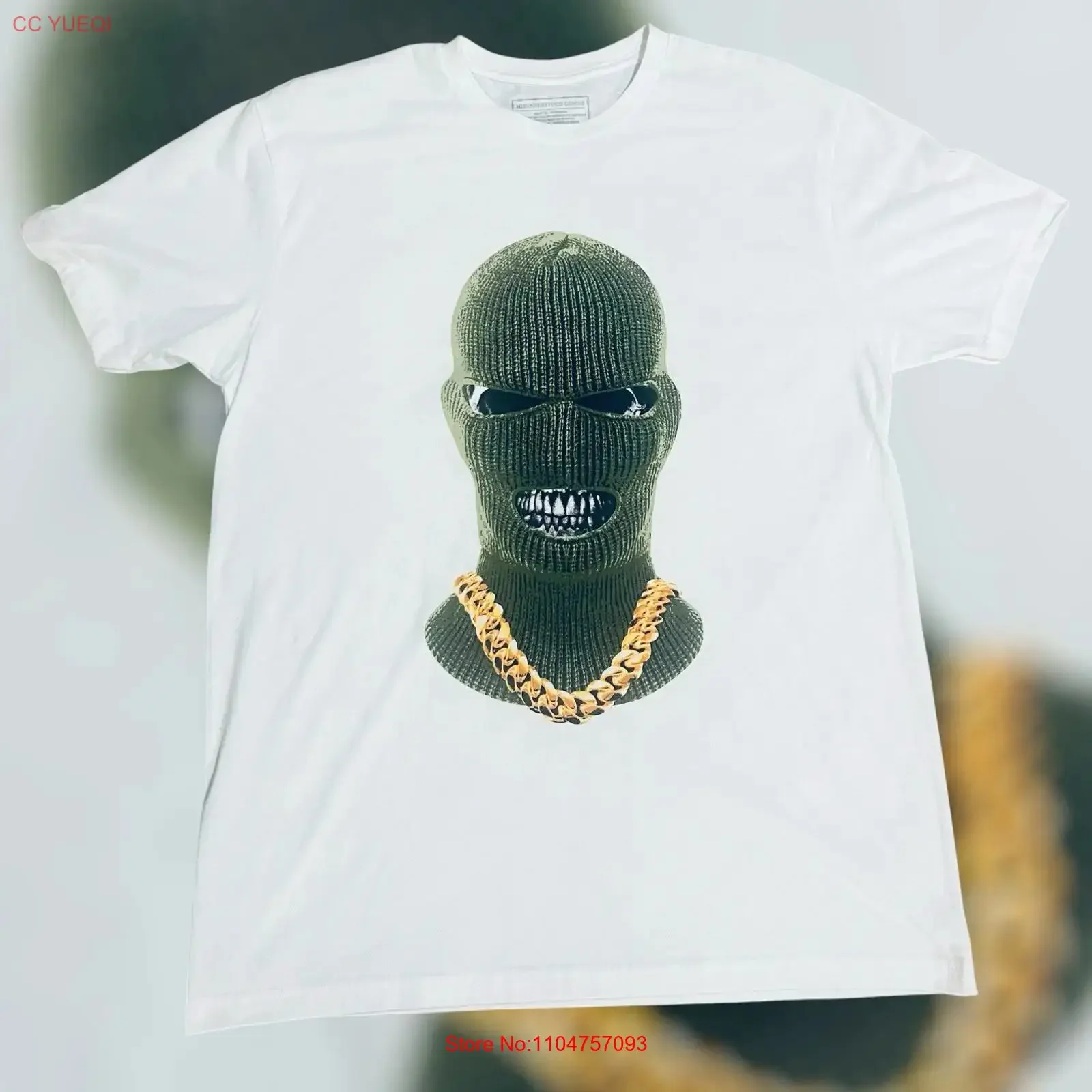 Misunderstood GENIUS large white tee skully gang NWOT vintage Washed Breathable Stretched Casual Unisex graphic