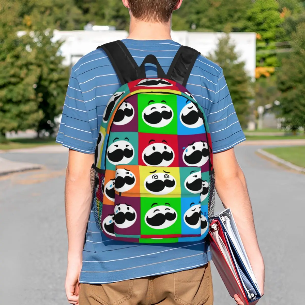 Chips Pringles Potato 3D Print Backpack for Boys Girls School College Travel Bags Women Men Bookbag Fits 15 Inch Laptop