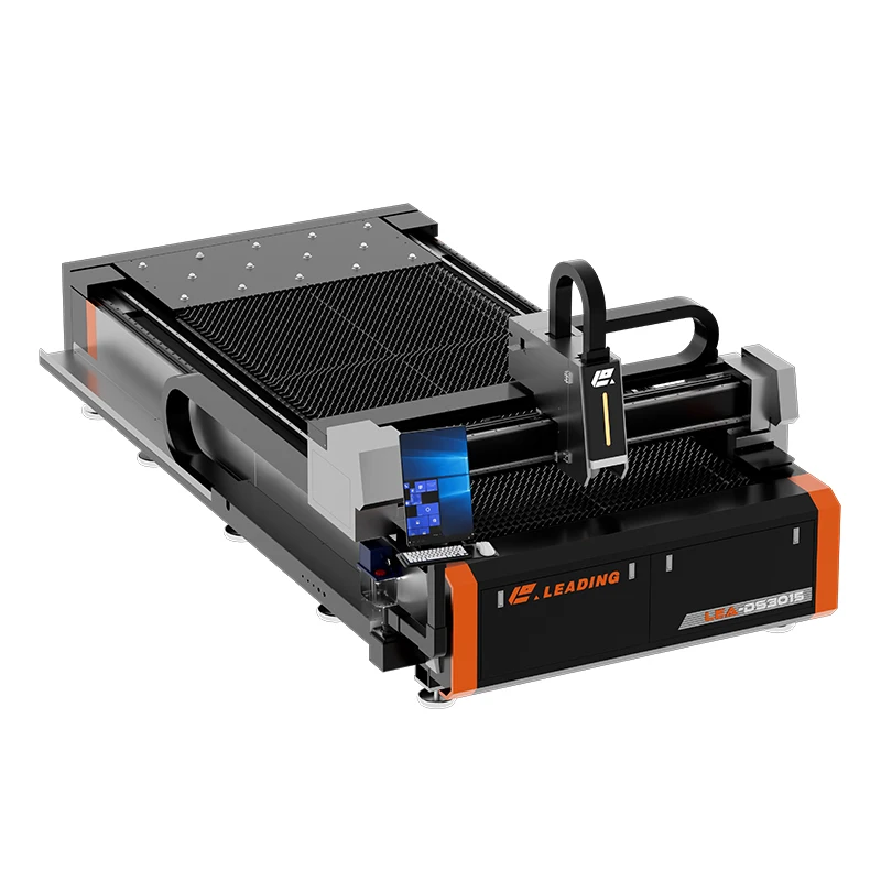 3000 واط 6000 واط مقعد عمل واحد المعادن الليزر القاطع Raycus ماكس آلات القطع بالليزر باستخدام الحاسب الآلي فوجي محرك معزز AI BMP PLT Cypcut