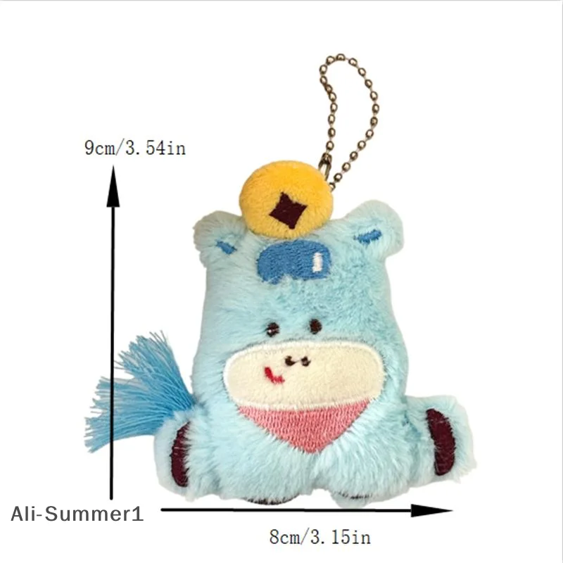 ตุ๊กตาโพนี่น่ารัก ปีม้า ของเล่นนำโชค พวงกุญแจ จี้ห้อยกระเป๋า ของตกแต่งกระเป๋าเป้ พวงกุญแจสไตล์สาวหวาน ของขวัญวันเกิด