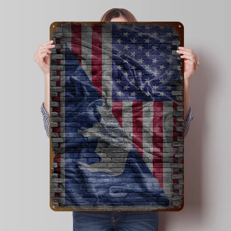 WYOMING Metal Poster Custom Wall Art Retro Vintage Tinplate Signs for Interior Accessories Modern Home Decoration Ornaments Room