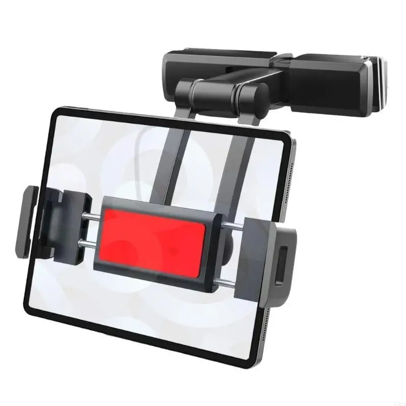 G5GA Telescopic Car Rear Pillow Phone Holder Car Stand Rear Headrest Mounting Bracket Fit for Phone Tablet 4.7-12.3 Inch