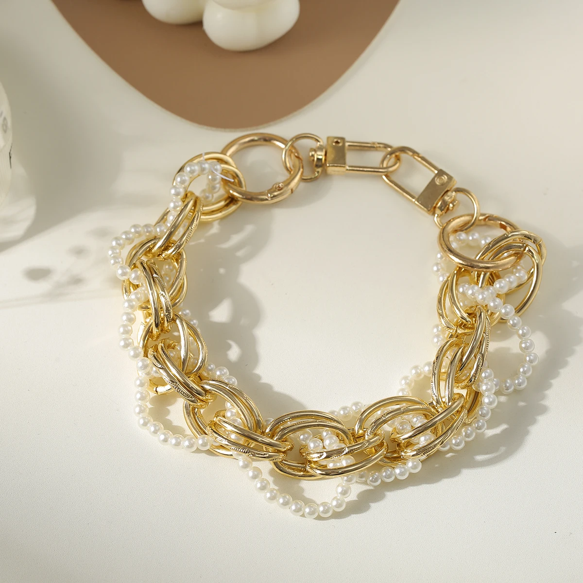 Ins Hot Selling Phone Lanyard,Women's Pearl Handheld Chain, DIY Accessories,Trendy Internet Celebrity Mobile Phone Strap