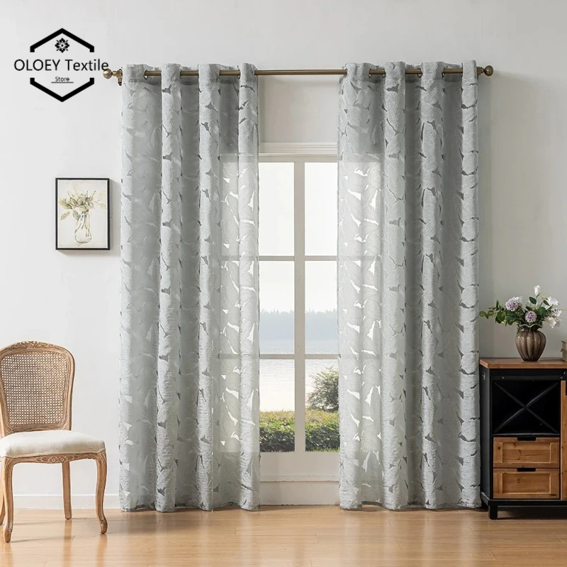 

Lovely Sheer Voile Curtains for Living Room Kitchen Hall Solid Tulle Door Windows Cortinas Custom Panel Light Filtering Drapes
