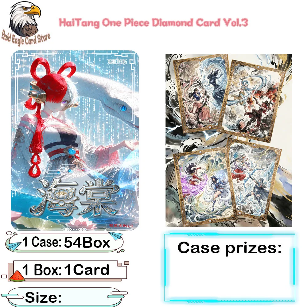 

2026 Wholesale Newest HaiTang One Piece MingYue Cultural Collection Card Vol.3 Diamond Ticket Metal Diamond Card New Year Gift