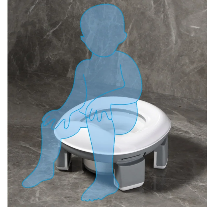 3 in 1 Travel Toilet Seat Foldable Children Potty with Bags Baby Pot Portable Silicone Baby Potty Training Toilet Seat for Kids