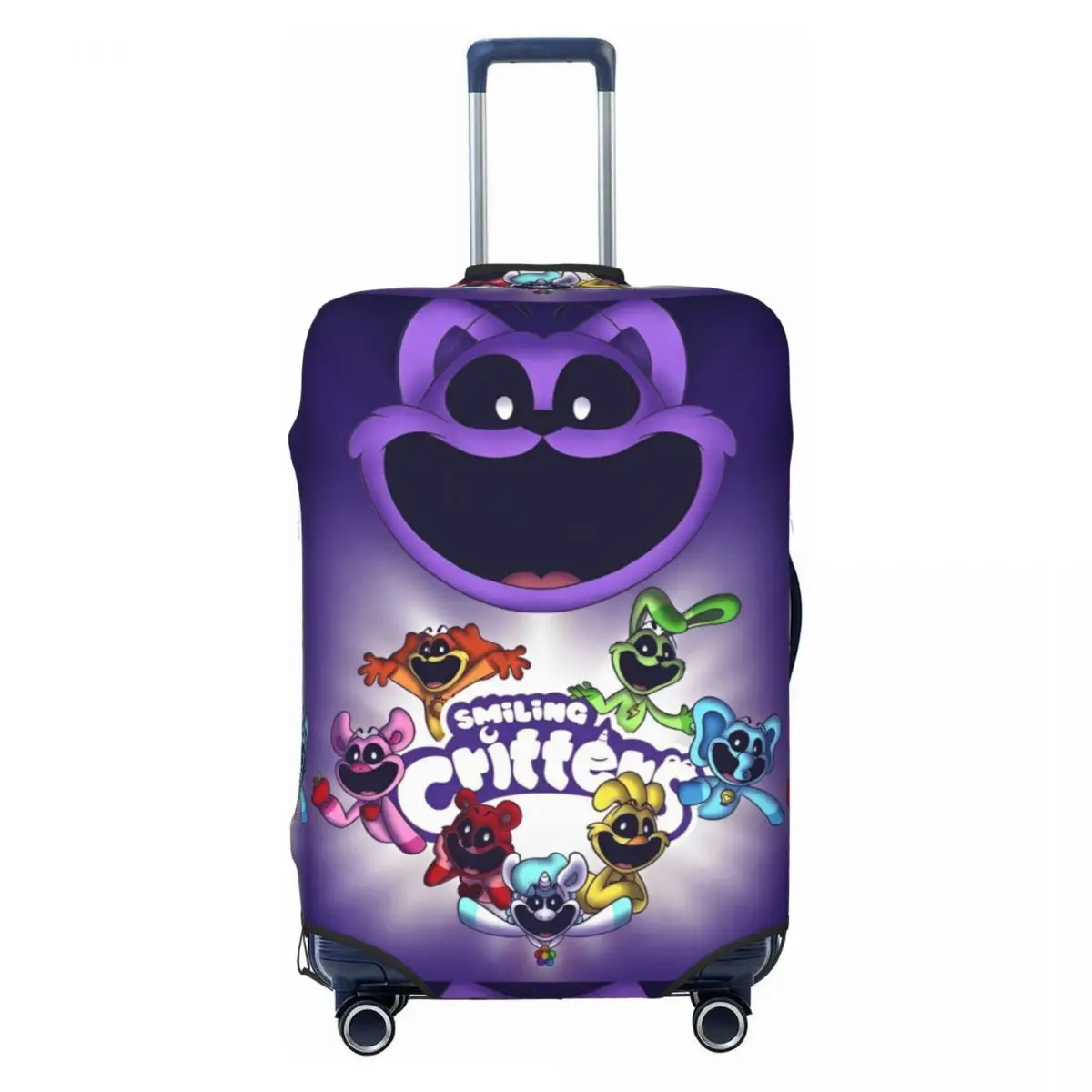 Smiling Catnap Suitcase Cover Dogday Toddlers Cruise Trip Holiday Useful Luggage Accesories Protection