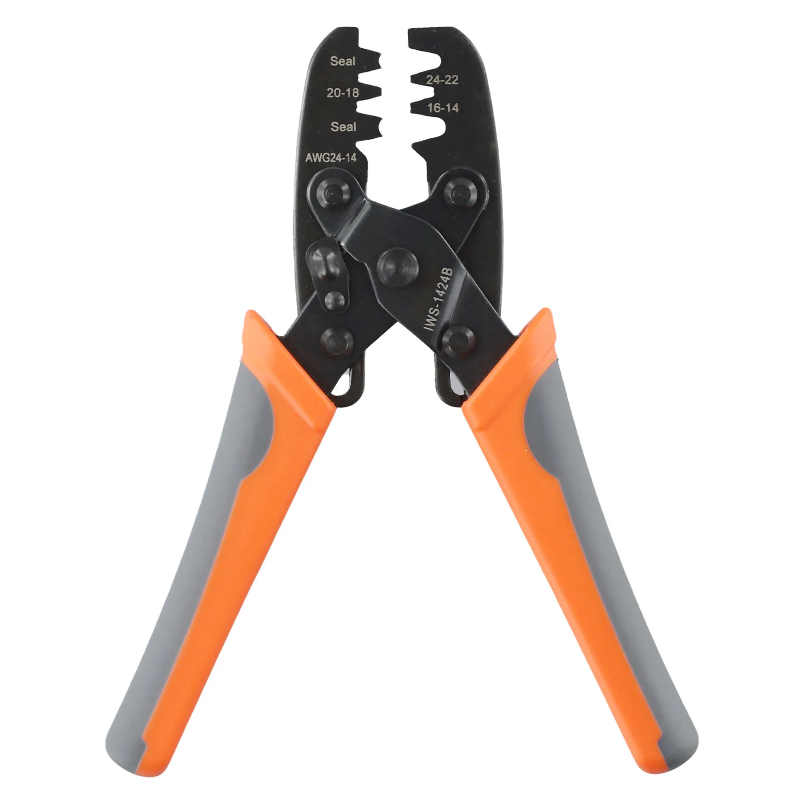 For IWISS IWS1424B Crimp Tool for Non Insulated Open Terminals Suitable for Weather Pack Electrical Wiring Connections