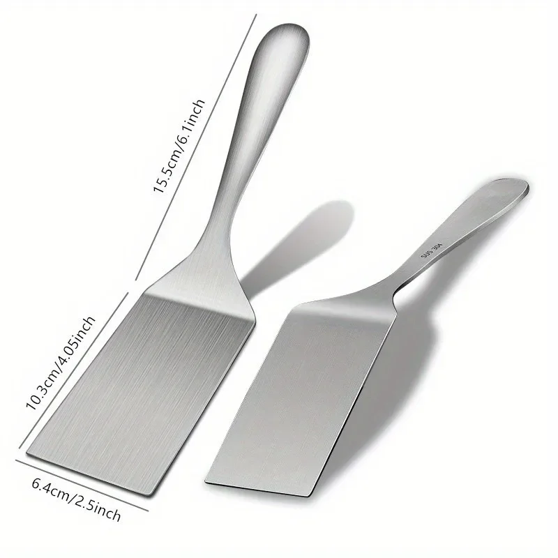 Small Stainless Steel Spatula, Grill Turner Spatula, Grill Turner, Stainless Steel Small Frying Shovel, Mental Cooking Shovel