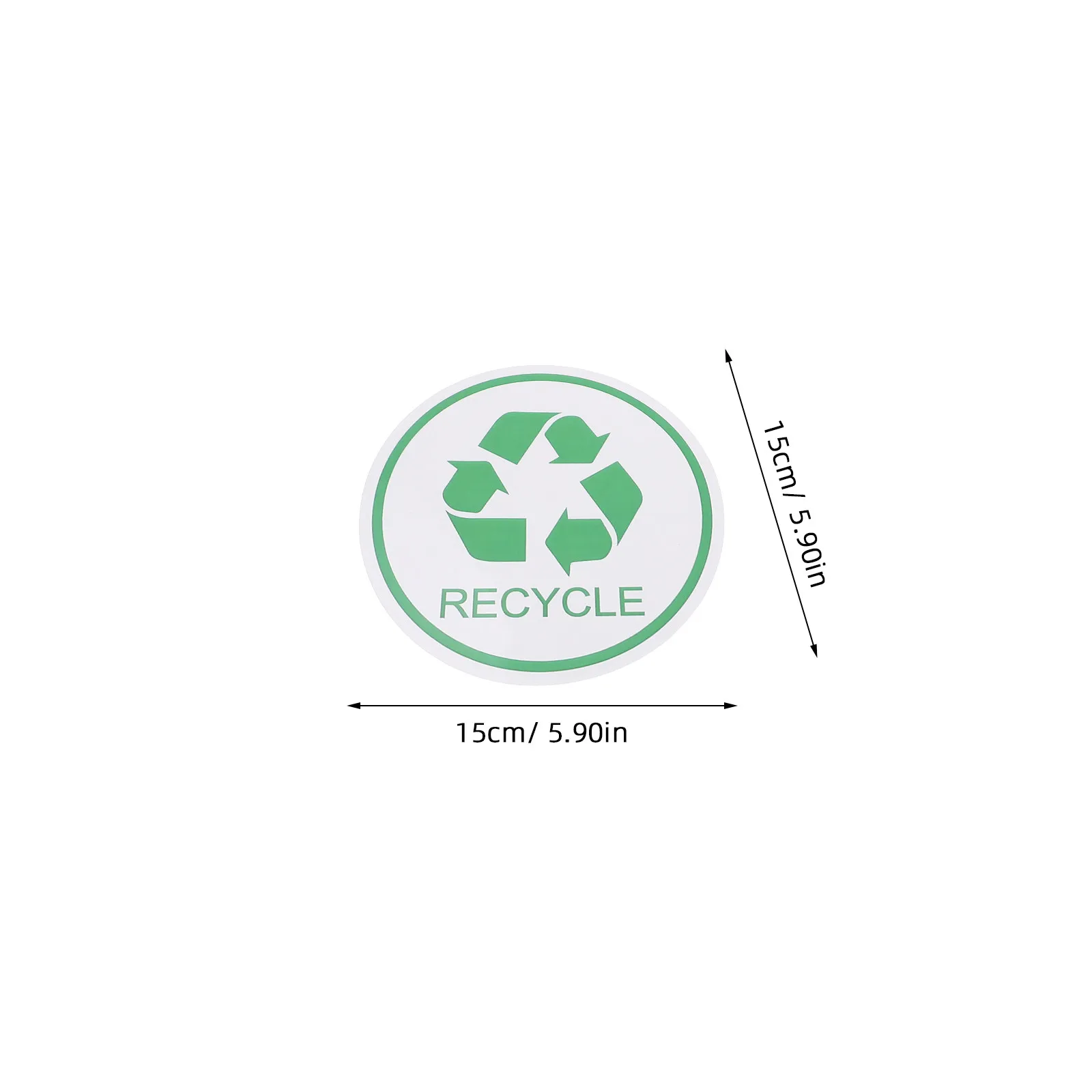 24Pcs Trash Can Labels Stickers Waterproof Recycle Symbol Stickers for Garbage Bins Home Office School Waste Sorting Solutions
