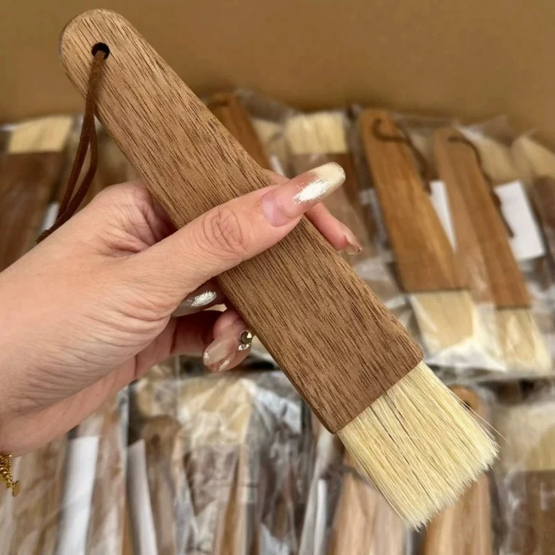 

LMM Natural Bristle Brush Kitchen Baking Fine Brush Flat Brush Cleaning