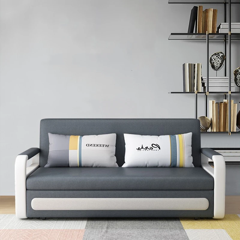 Sofás plegables simples para sala de estar, sofás para dormir y relajarse, sofás reclinables Plegables, muebles multifuncionales para el hogar
