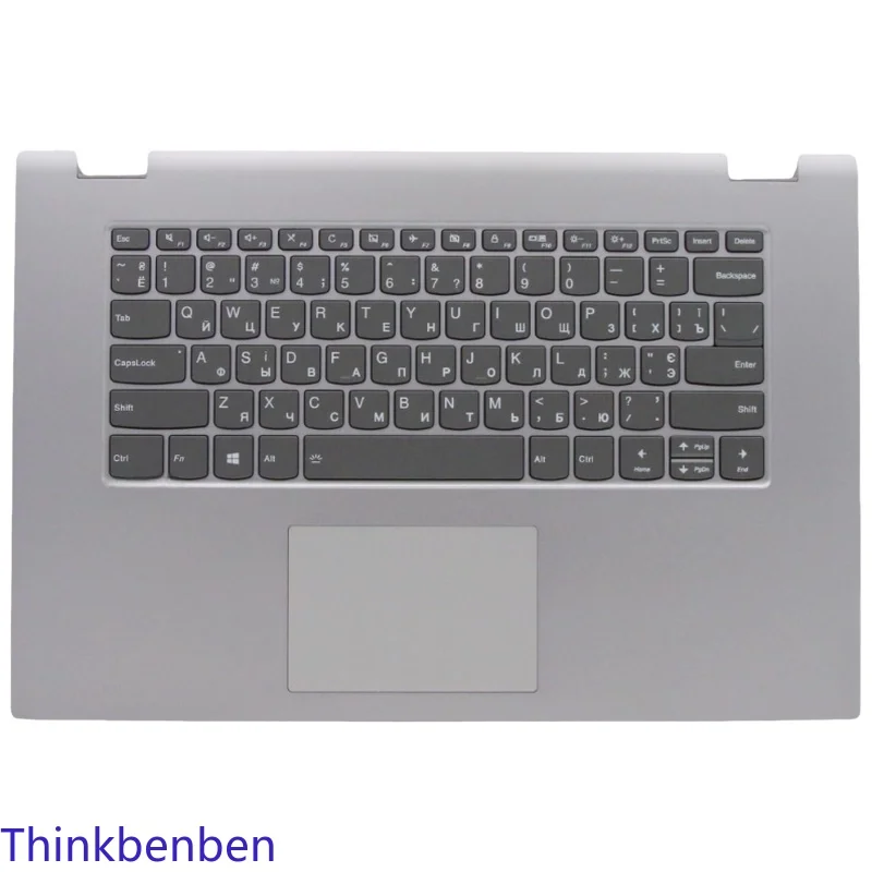 

UKR Ukrainian Grey Keyboard Upper Case Palmrest Shell Cover For Lenovo Ideapad Flex C340 15 15IIL 15IWL 15IML 5CB0S17763