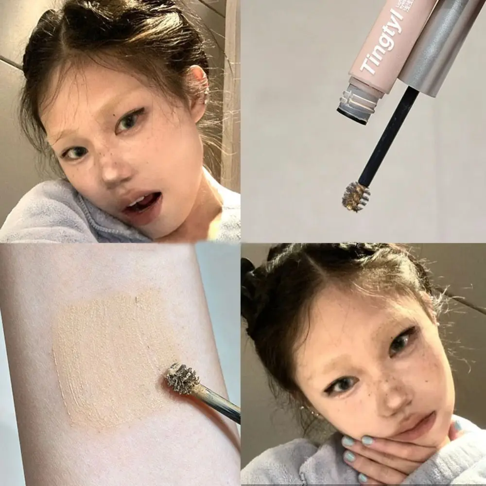 새로운 방수 눈썹 염료 크림 오랫동안 지속되는 빠른 건조 눈썹 젤 천연 땀 방지 눈썹 마스카라 여성 소녀