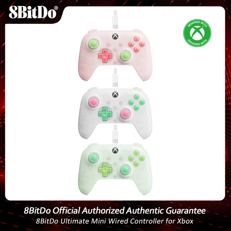 8BitDo Ultimate Mini Wired Controller for Xbox Hall Effect Joysticks and Triggers For Xbox Series X|S, Xbox One, Windows 10/11