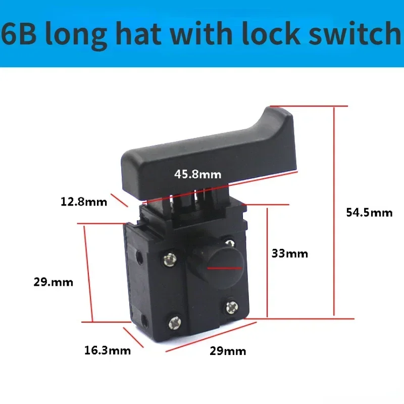 1PC On/Off Push Button for Electric Hammer Electric Hammer Drill Trigger Switch Speed Control Switch Speed Regulating Switch