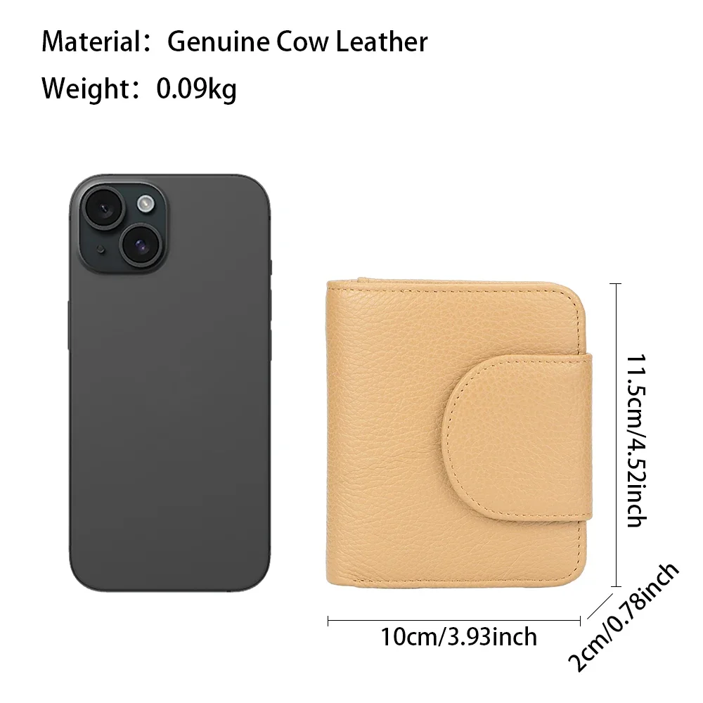 URBAN MASTER Short Wallets for Women Genuine Cow Leather Coin Purse Card Holder European American Fashion Zipper Wallet 1560