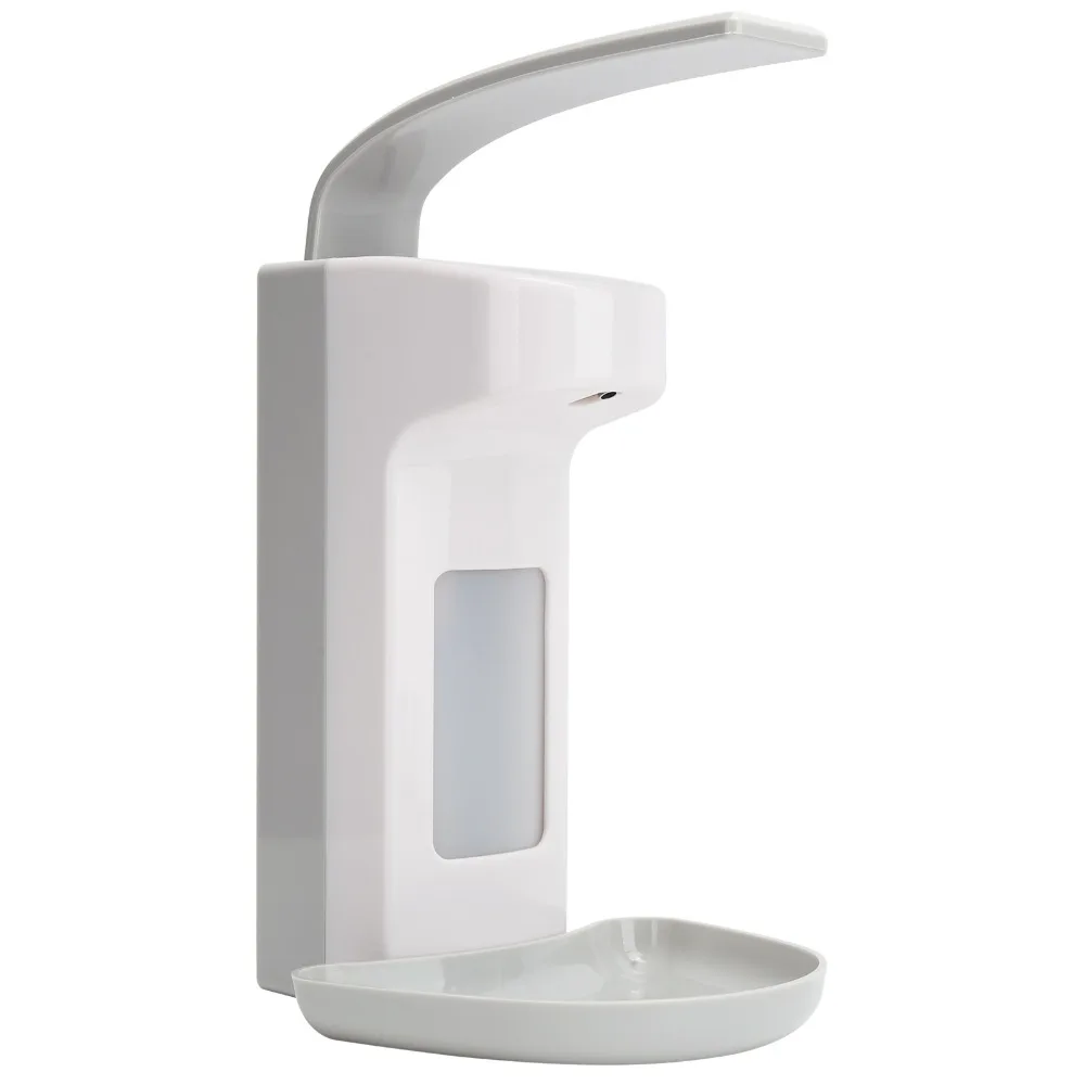 Plastic Soap Dispenser Elbow Press Wall Mounting Manual Soap Dispenser White Manual Pump Liquid Soap Dispenser Bathroom Kitchen