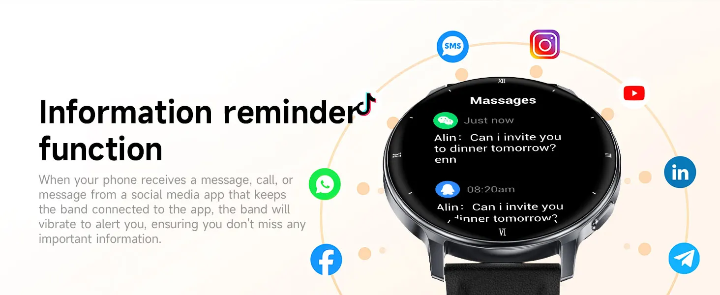 2026 Neue Outdoor Ultra-Dünne Sport-Smartwatch, Sportüberwachung, Schlafüberwachung, Herzfrequenzerkennung, Das Beste Geschenk für Liebende – Detail 17