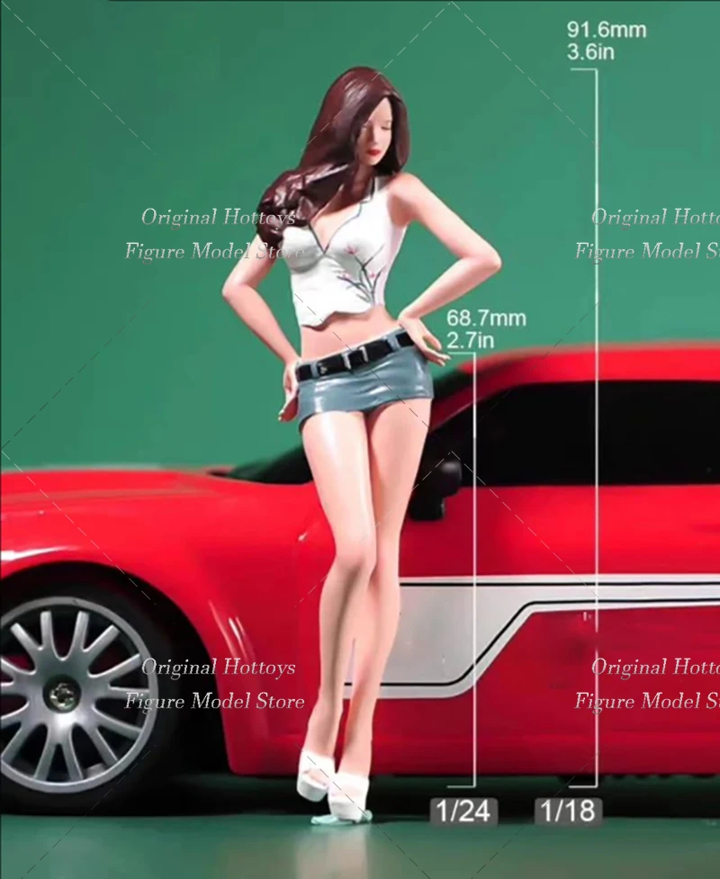 1/18 1/24 스케일 여성 군인 섹시한 미녀 모델 미니 페인팅 조각 풀 세트 약 6-9cm 액션 피규어 인형 컬렉션